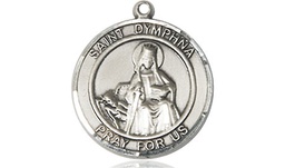 [8032RDSS] Sterling Silver Saint Dymphna Medal
