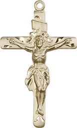 [0668GF] 14kt Gold Filled Crucifix Medal