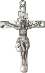 [0668SS] Sterling Silver Crucifix Medal