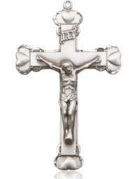 [0670SSY] Sterling Silver Crucifix Medal - With Box