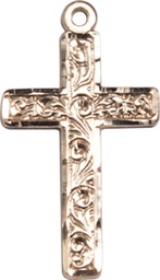 [0673YGF] 14kt Gold Filled Cross Medal