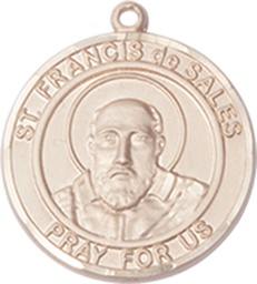 [8035RDGF] 14kt Gold Filled Saint Francis de Sales Medal