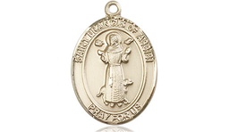 [8036GF] 14kt Gold Filled Saint Francis of Assisi Medal