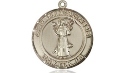 [8036RDGF] 14kt Gold Filled Saint Francis of Assisi Medal