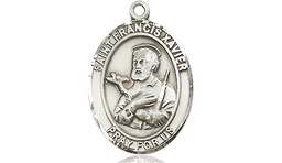 [8037SS] Sterling Silver Saint Francis Xavier Medal