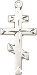 [0250SS] Sterling Silver Saint Andrew Cross Medal