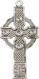 [0252SS] Sterling Silver Kilklispeen Cross Medal