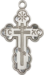 [0256SS] Sterling Silver Saint Olga Cross Medal