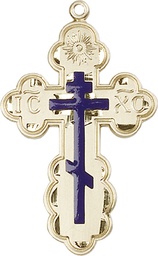 [0258EGF] 14kt Gold Filled Saint Olga Cross Medal