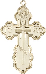 [0258GF] 14kt Gold Filled Saint Olga Cross Medal