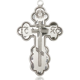 [0258SS] Sterling Silver Saint Olga Cross Medal