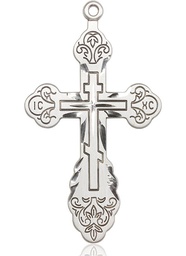 [0262SS] Sterling Silver Vladimir Cross Medal