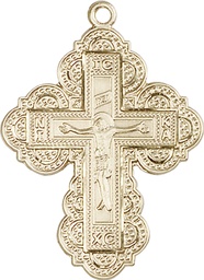 [0266GF] 14kt Gold Filled Irene Cross Medal