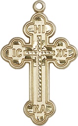 [0273GF] 14kt Gold Filled Russian Cross Medal