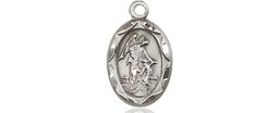 [0301ESS] Sterling Silver Guardian Angel Medal