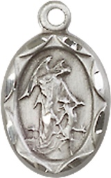 [0301ESS] Sterling Silver Guardian Angel Medal