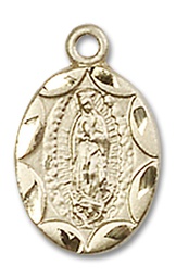 [0301FGF] 14kt Gold Filled Our Lady of Guadalupe Medal