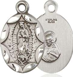 [0301FSS] Sterling Silver Our Lady of Guadalupe Medal