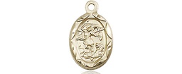 [0301RGF] 14kt Gold Filled Saint Michael the Archangel Medal