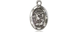 [0301RSS] Sterling Silver Saint Michael the Archangel Medal