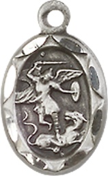 [0301RSS] Sterling Silver Saint Michael the Archangel Medal