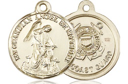 [0341GF3] 14kt Gold Filled Guardian Angel Coast Guard Medal