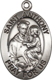 [0421SS] Sterling Silver Saint Anthony Medal