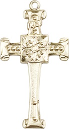 [0479YGF] 14kt Gold Filled Cross Medal