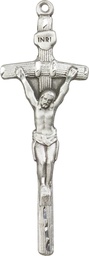 [0565SS] Sterling Silver Papal Crucifix Medal