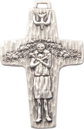[0568SS] Sterling Silver Papal Crucifix Medal
