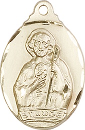 [0599JGF] 14kt Gold Filled Saint Jude Medal