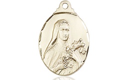 [0599TGF] 14kt Gold Filled Saint Theresa Medal
