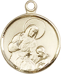 [0601AGF] 14kt Gold Filled Saint Ann Medal
