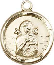 [0601HGF] 14kt Gold Filled Our Lady of Perpetual Help Medal