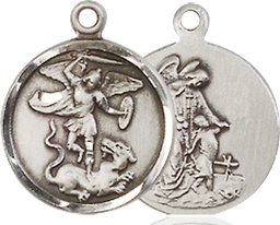 [0601RSS] Sterling Silver Saint Michael the Archangel Medal