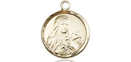 [0601TGF] 14kt Gold Filled Saint Theresa Medal