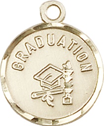 [0601ZGF] 14kt Gold Filled Graduation Medal