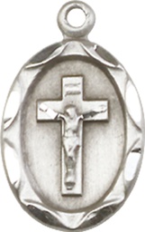 [0612CFSS] Sterling Silver Crucifix Medal