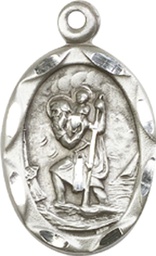 [0612CSS] Sterling Silver Saint Christopher Medal