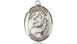 [8051SS] Sterling Silver Saint Jason Medal