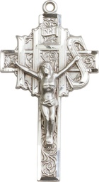[0100SS] Sterling Silver Crucifix Medal