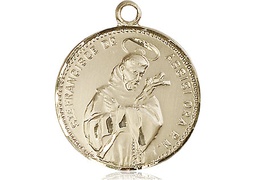 [0101GF] 14kt Gold Filled Saint Francis of Assisi Medal