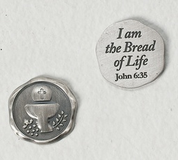 [RO-40084] 1" Communion Wax Seal Token - Communion