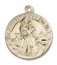 [0193GF] 14kt Gold Filled Saint Joan of Arc Medal