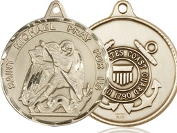 [0201GF3] 14kt Gold Filled Saint Michael Coast Guard Medal