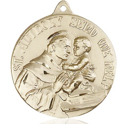 [0203DGF] 14kt Gold Filled Saint Anthony Medal