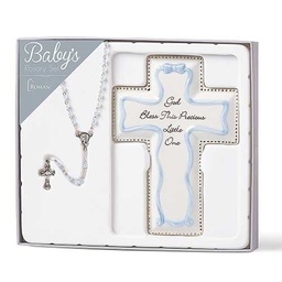[RO-20408] 6.25&quot;H Blue Cross And Rosary
