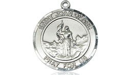 [8053RDSS] Sterling Silver Saint Joan of Arc Medal