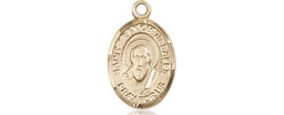 [9035KT] 14kt Gold Saint Francis de Sales Medal