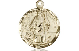 [5426KT] 14kt Gold Saint Patrick Medal